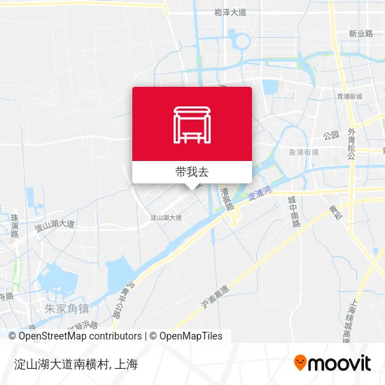 淀山湖大道南横村地图