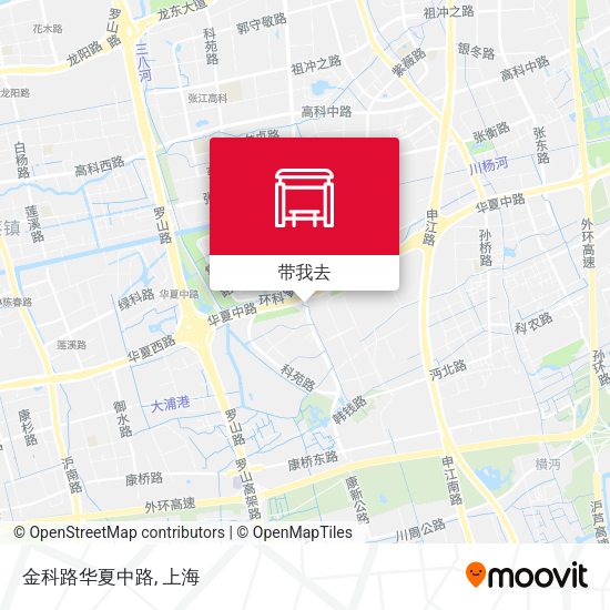 金科路华夏中路地图