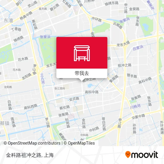 金科路祖冲之路地图