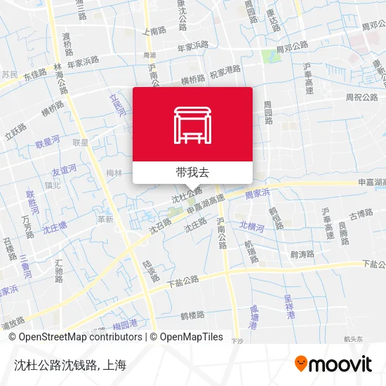 沈杜公路沈钱路地图
