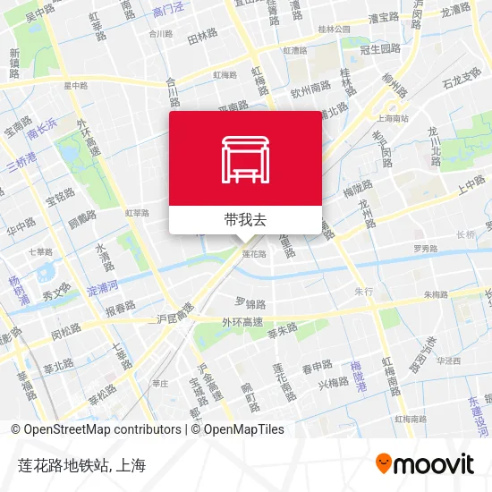 莲花路地铁站地图