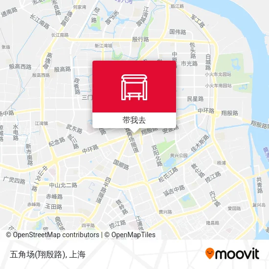 五角场(翔殷路)地图