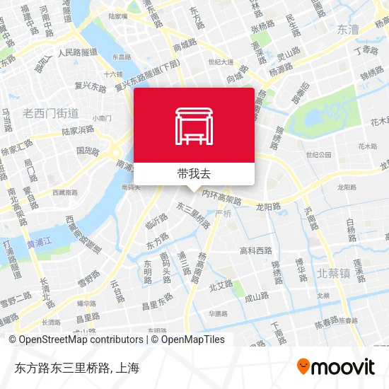 东方路东三里桥路地图