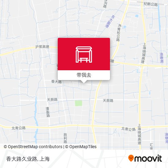 香大路久业路地图