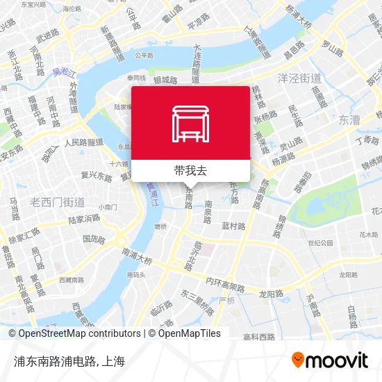 浦东南路浦电路地图