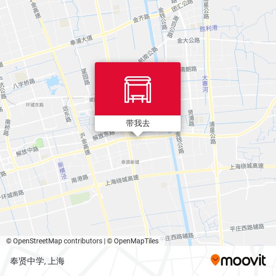 奉贤中学地图