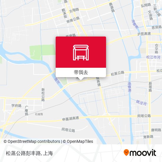 松蒸公路彭丰路地图