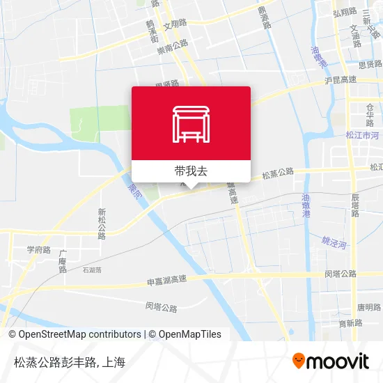 松蒸公路彭丰路地图