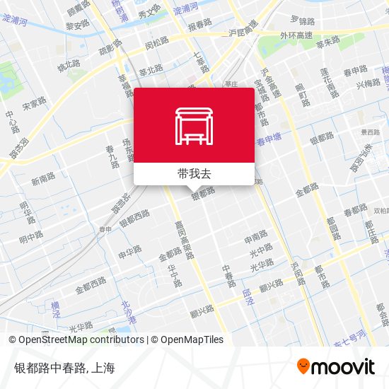 银都路中春路地图