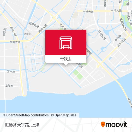 汇港路天宇路地图