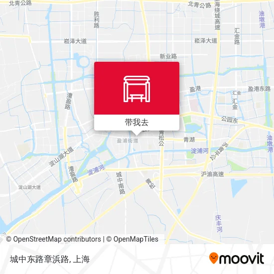 城中东路章浜路地图