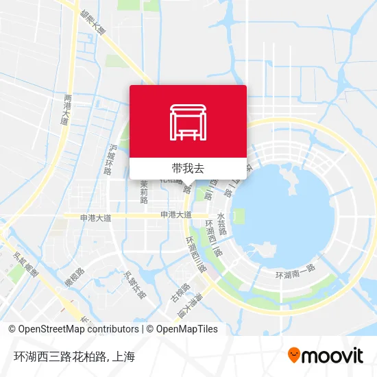 环湖西三路花柏路地图