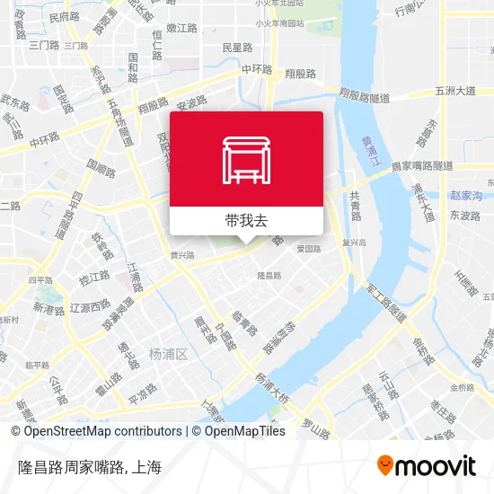 隆昌路周家嘴路地图