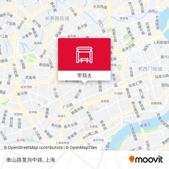 衡山路复兴中路地图