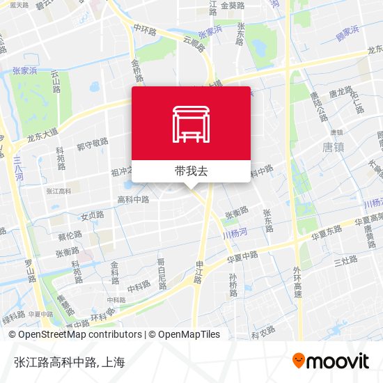 张江路高科中路地图