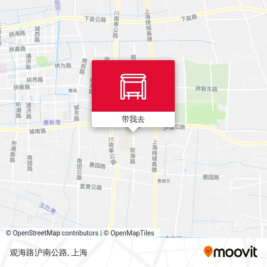 观海路沪南公路地图