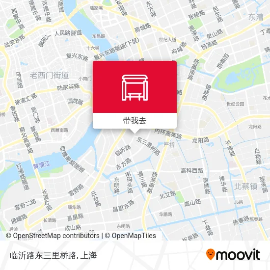 临沂路东三里桥路地图