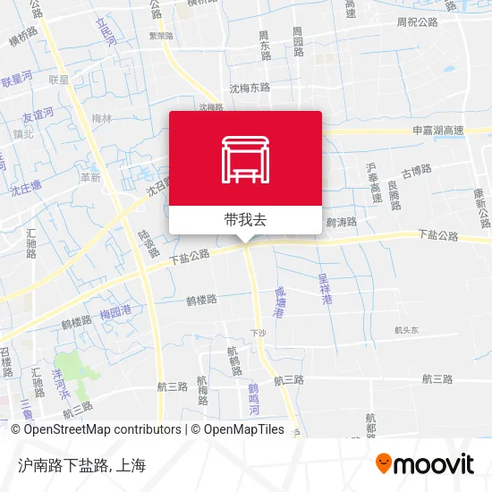 沪南路下盐路地图
