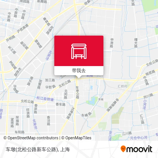 车墩(北松公路新车公路)地图