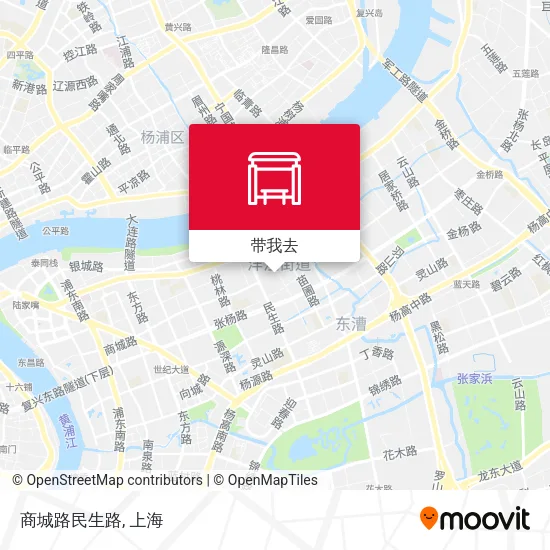 商城路民生路地图