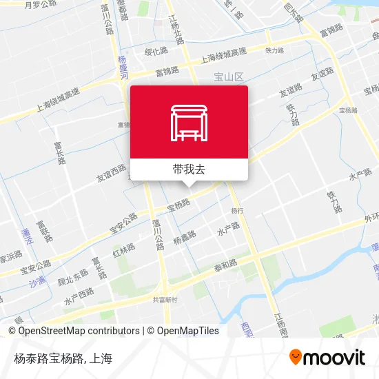 杨泰路宝杨路地图