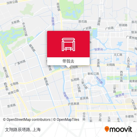 文翔路辰塔路地图