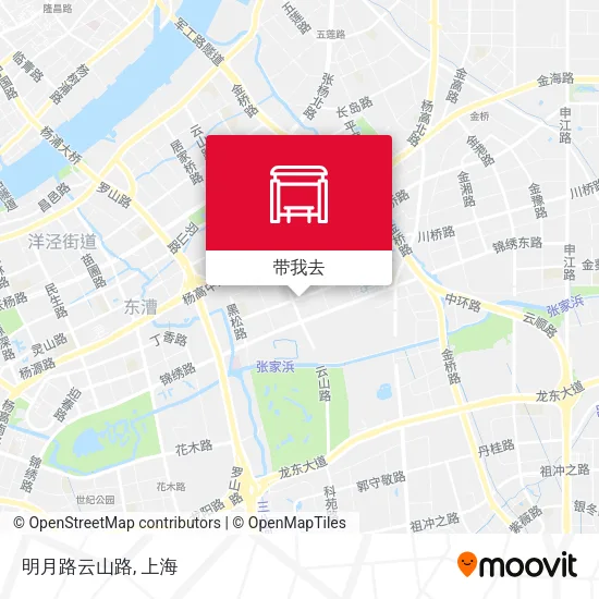 明月路云山路地图