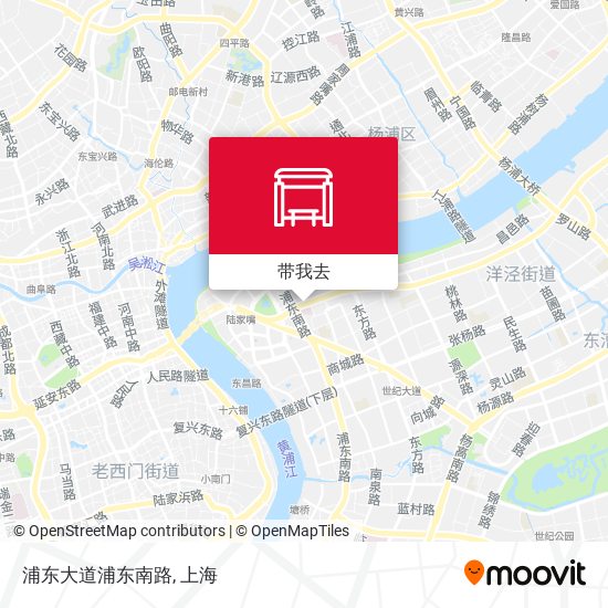 浦东大道浦东南路地图