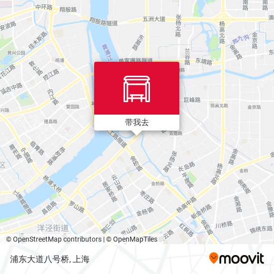 浦东大道八号桥地图