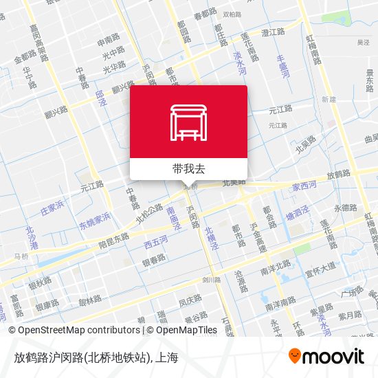 放鹤路沪闵路(北桥地铁站)地图