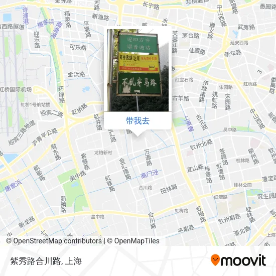 紫秀路合川路地图