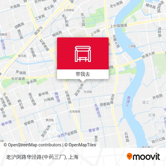 老沪闵路华泾路(中药三厂)地图
