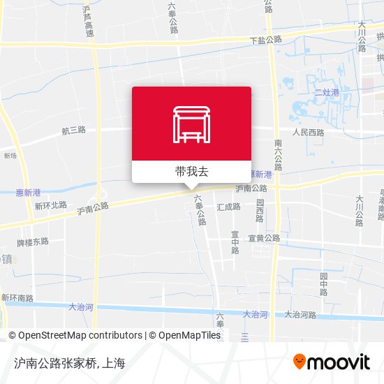 沪南公路张家桥地图