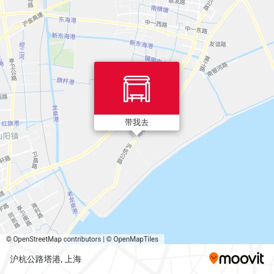 沪杭公路塔港地图