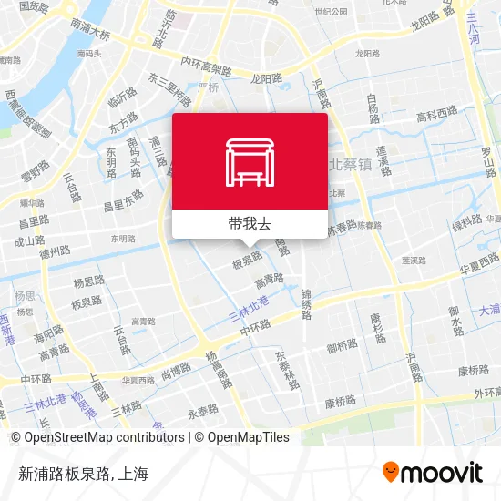 新浦路板泉路地图