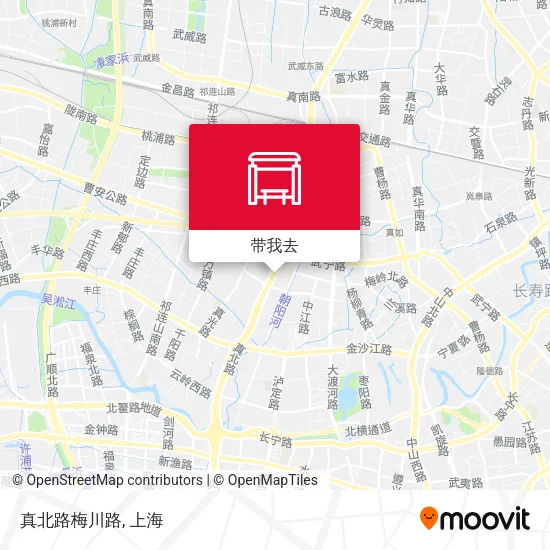 真北路梅川路地图