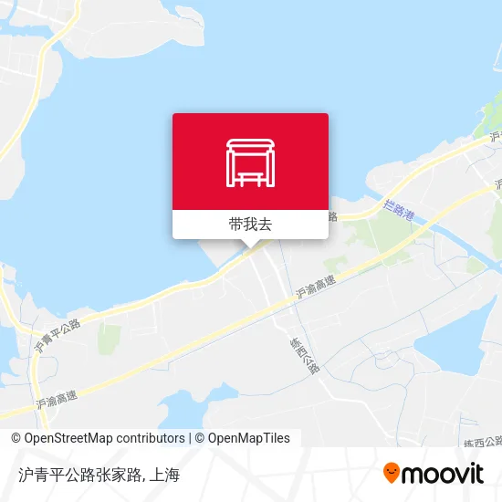 沪青平公路张家路地图