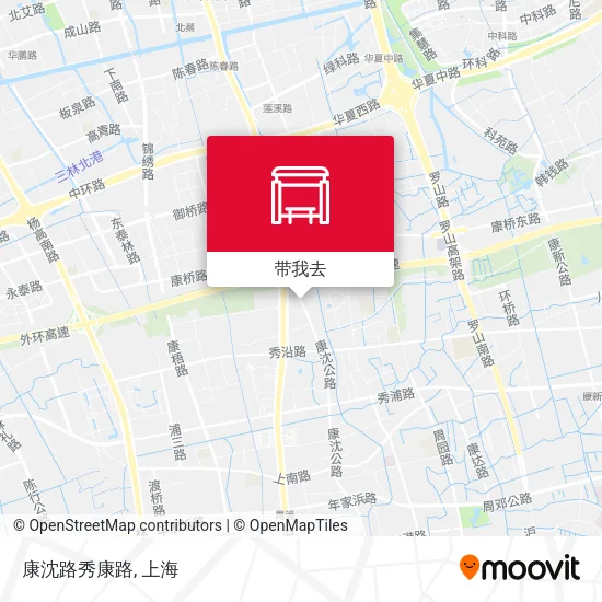 康沈路秀康路地图