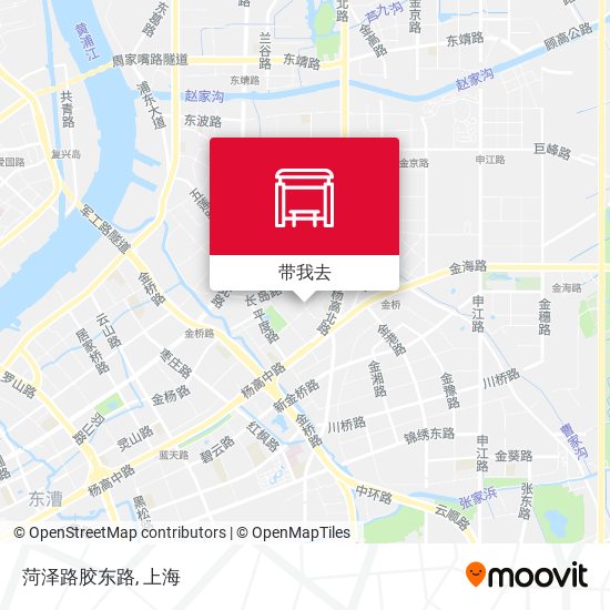 菏泽路胶东路地图