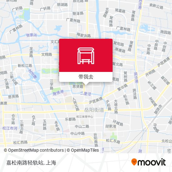 嘉松南路轻轨站地图