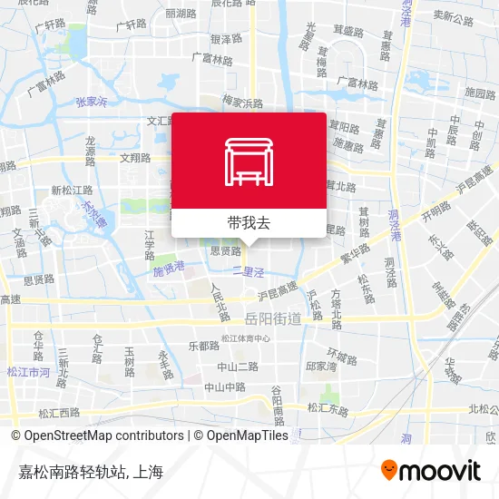 嘉松南路轻轨站地图