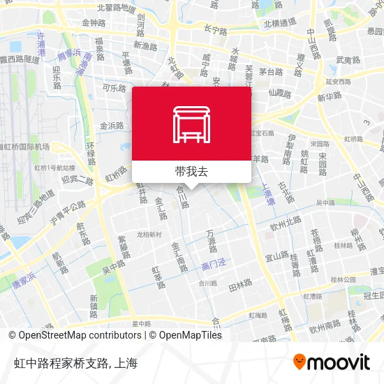 虹中路程家桥支路地图