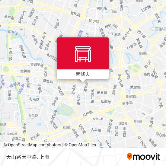 天山路天中路地图