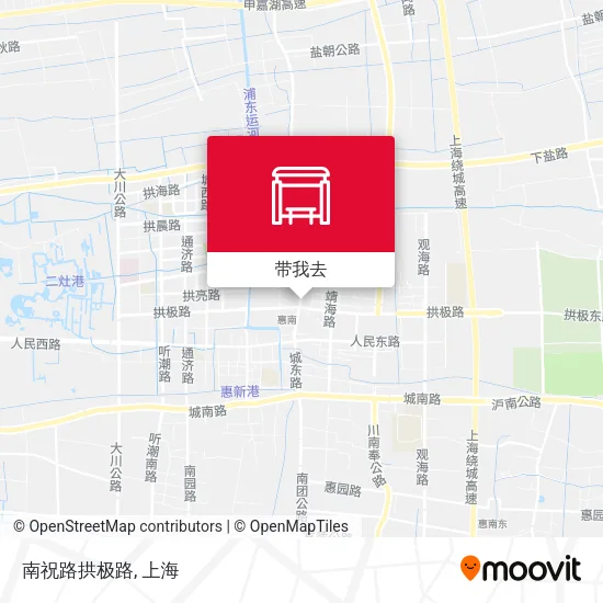 南祝路拱极路地图