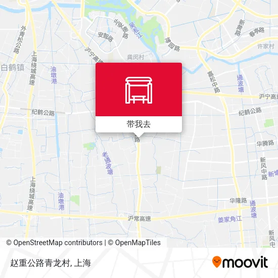 赵重公路青龙村地图