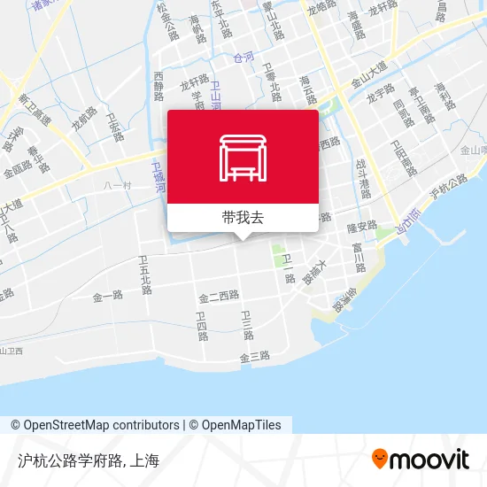 沪杭公路学府路地图