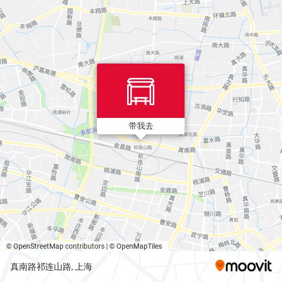 真南路祁连山路地图
