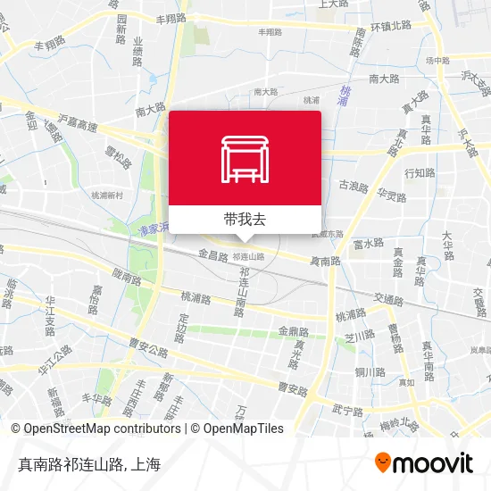 真南路祁连山路地图