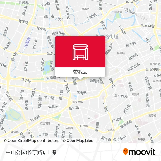 中山公园(长宁路)地图