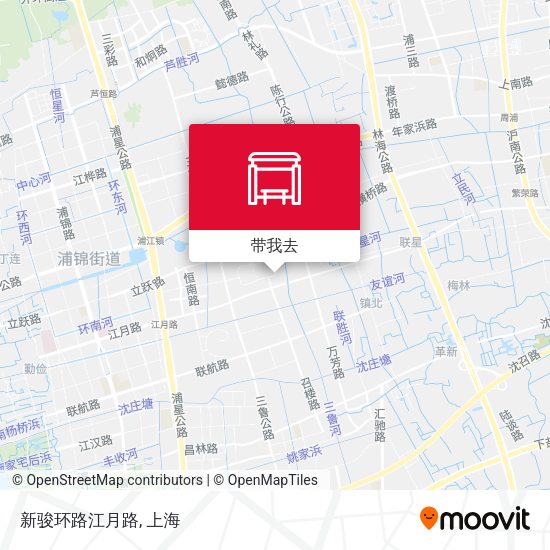 新骏环路江月路地图